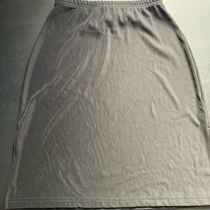 Vintage A. Byer black skirt with side splits.